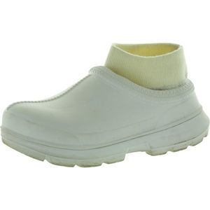 Ugg Womens Tasman X White Rubber Solid Ankle Rain Boots Used